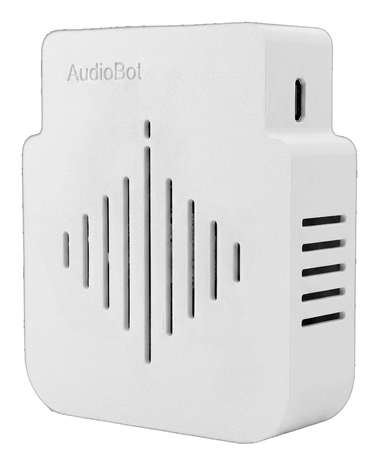 Gravador AudioBot branco